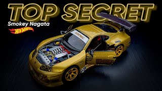 The marvelous Smokey Nagata Supra MK4 V12 Engine Top Secret Hot Wheels Custom [upl. by Chiquita941]