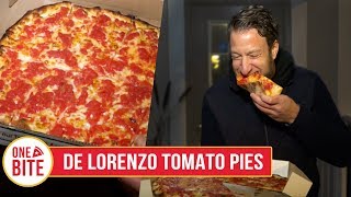 Barstool Pizza Review  De Lorenzos Tomato Pies Robbinsville NJ [upl. by Aihseyn]