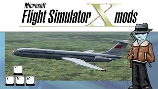 Flight Simulator X Plane Spotlight  Ilyushin IL62 [upl. by Atauqal]