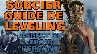 GUIDE de LEVELING SORCIER Aspect du Froid Perçant Diablo 4 [upl. by Bouzoun720]