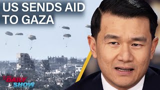 US Airdrops Meals to Gaza amp CDC Drops COVID Isolation Guidelines  The Daily Show [upl. by Johannessen754]