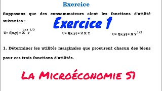 la microéconomie S1 exercice 1 [upl. by Marvin]