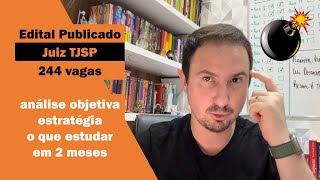 Juiz TJSP  Edital 190º Concurso Publicado [upl. by Dlareg]