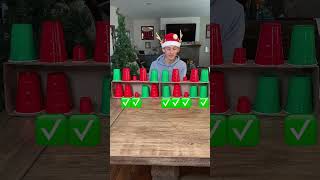 Extreme Cup Matching Christmas Edition 🎁 christmas familygamechallenge familygames [upl. by Surad955]