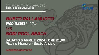 Highlights Busto Pallanuoto vs Sori Pool Beach 147 [upl. by Aryhs]