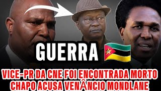 AQUECEU VICEPRESIDENTE DA CNE FOI ENCONTRADO MORT E A PRM ACUSA VENÂNCIO MONDLANE  MOÇAMBIQUE [upl. by Atsillac]