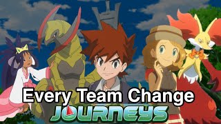 Every Companion Team Update in Pokémon Journeys [upl. by Dorree166]