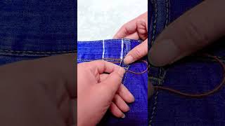 Fitting jeans with a needleshortvideo [upl. by Clothilde]