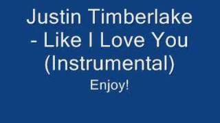 Justin Timberlake  Like I Love You Instrumental [upl. by Demetria]