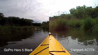 Campark ACT74 vs GoPro Hero 5 Black Video Comparison [upl. by Morvin]