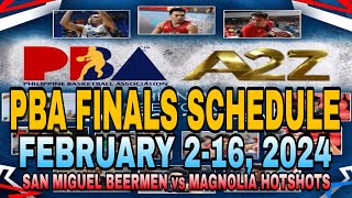 🔴 PBA GAMES SCHEDULE  FEBRUARY 216 2024  FINALS  PBA COMMISSIONERS CUP [upl. by Kenji]