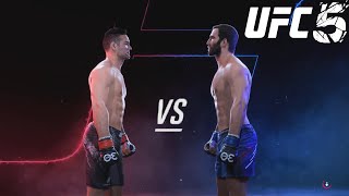 Chris Weidman vs Luke Rockhold  CPU vs CPU  UFC 5 [upl. by Reprah310]