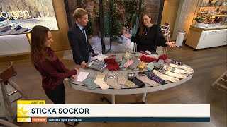 Så stickar du sockor  en personlig julklapp  Nyhetsmorgon TV4 [upl. by Dulcine]