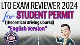 LTOTDC EXAM REVIEWER 2024 FOR STUDENT PERMIT ENGLISH [upl. by Charity280]