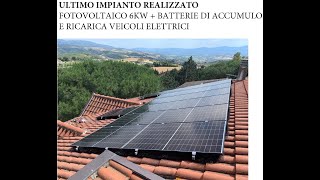 Impianto fotovoltaico con batterie di accumulo e wallbox [upl. by Nylesoj]