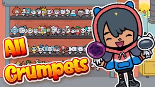 All Crumpets in Toca Boca  Secret Crumpets  Toca Life World [upl. by Frants158]