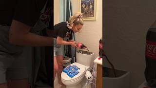 Wife pranks husband in most creative hilarious way EVER 😂 tonyandangel funnycouple prank [upl. by Alad]