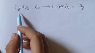 How to balance AgNO3  Cu  CuNO32  Ag [upl. by Meehyr]