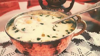 Nohutlu Buğdaylı Yoğurt Çorbası Nasıl Yapılır  Yoghurt Soup cimenhulya [upl. by Eniahpets]