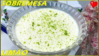 SOBREMESA LEVE REFRESCANTE FÁCIL DE FAZER MOUSSE DE LIMÃO [upl. by Shiekh]