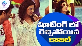 Kajal Agarwal show at Vendam song shoot  Jeeva [upl. by Podvin]