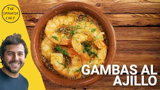 Gambas al ajillo  Garlic prawns [upl. by Nonnad]