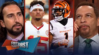 Mahomes responds to Chase’s bold AFC statement Chiefs vs Bengals preview  NFL  FIRST THINGS FIRST [upl. by Parnell]