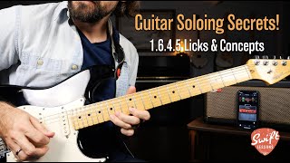 How to Solo Over Common Chord Progressions  1645 Lead Guitar Lesson [upl. by Nussbaum361]