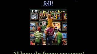 Riot  Storming The Gates Of Hell  06  Lyrics  Subtitulos en español Nwobhm Traducida [upl. by Ives210]