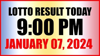 Lotto Result Today 9pm Draw January 7 2024 Swertres Ez2 Pcso [upl. by Jeanna388]