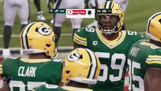 gameplay Madden 24 🎮 Eagles vs Packers [upl. by Broeker]