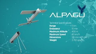 ALPAGU  FixedWing Autonomous Tactical Attack UAV [upl. by Ihpen659]