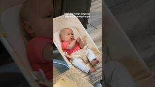 This baby talks in sign language to her grandparents ❤️ [upl. by Zwiebel]