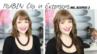 RUBIN Clip in Hair Extensions amp Bloopers [upl. by Rozanne]