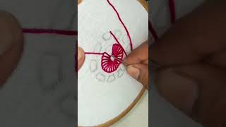 Buttonhole Stitch Hand Embroidery Tutorial handembroidey embroidery [upl. by Carthy452]