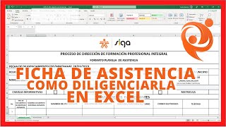 💪 Como diligenciar el formato de Excel Registro de Asistencia Sena 2023 [upl. by Giralda]