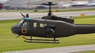 UH1 Huey and AH1 Cobra Flybys  Paine Field Aviation Day 2014 [upl. by Acimot56]