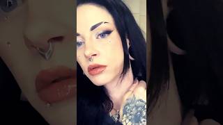 Sad woman makeup makeup blackhair piercings crazyfactory tattoos sigarette easy [upl. by Marquez140]