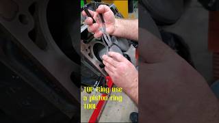 Piston Ring Installation and Settings lsengines carengines autobody [upl. by Torray]