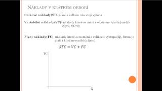 Náklady v krátkém období [upl. by Pincus]