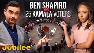 1 Republican vs 25 Kamala Harris Voters Feat Ben Shapiro  Surrounded [upl. by Nevin62]