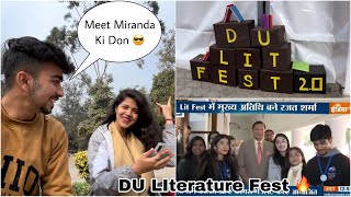 DELHI UNIVERSITY LITERATURE FEST 🔥Shri Ram College of Commerce 😍 [upl. by Aicatsana]