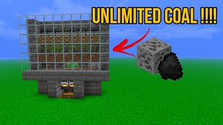 THE BEST WAY TO SAVE YOUR COAL  Unlimited Coal Farm Minecraft Bedrock 121 [upl. by Tniassuot962]