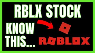 RBLX STOCK ROBLOX IPO  Know This Before You Buy [upl. by Suryc]