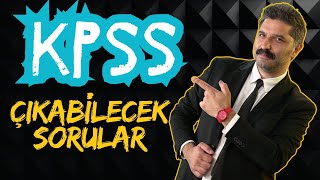 KPSS  Çıkabilecek Sorular  Rüştü Hoca [upl. by Hellah]