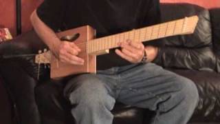 Headless fanned fret cigar box guitar [upl. by Durwin]