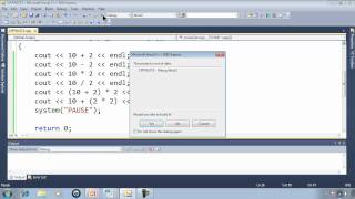 C Win32 Console Tutorial 3  Printing Math [upl. by Innad208]