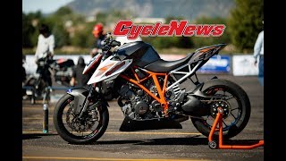 Check Out Our KTM Pikes Peak Racebike  Cycle News [upl. by Eidoow]