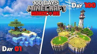 I Survived 100 Days on a DESERTED ISLAND in Minecraft 1201 Hindi [upl. by Ikey]