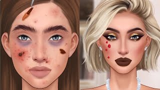 ASMR Blackheads Removal and Beauty Makeup Animation ASMR Treatment  ASMR Skincare Animation [upl. by Yrhcaz]